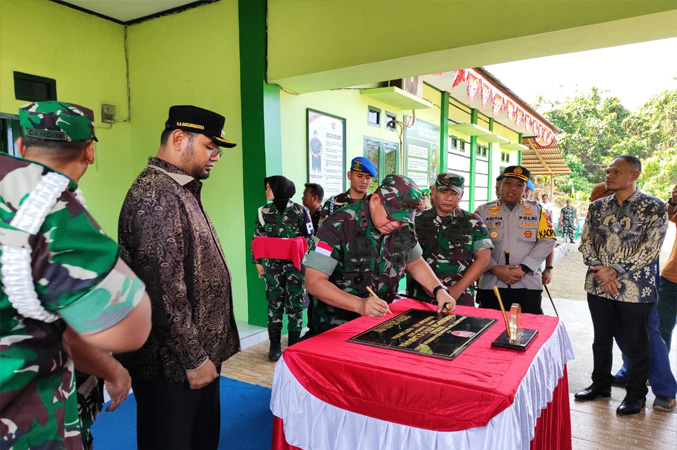 Resmikan Subdenpom Labuha Ini Pesan Pangdam Pattimura Siwalima