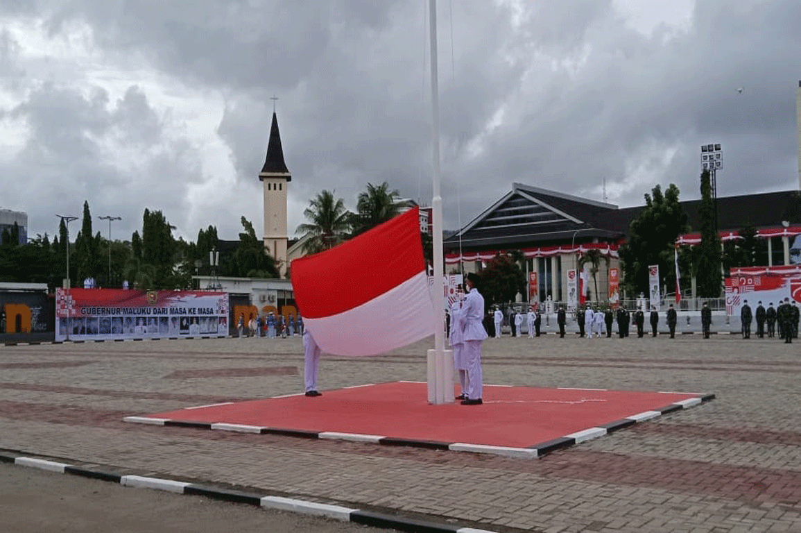 Upacara HUT Kemerdekaan RI Ke 75 Berlangsung Sederhana - Siwalima